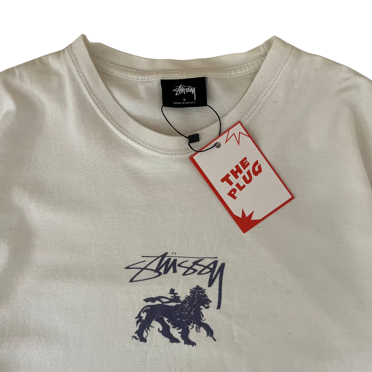 STUSSY STOCK LION PIG TEE (S)