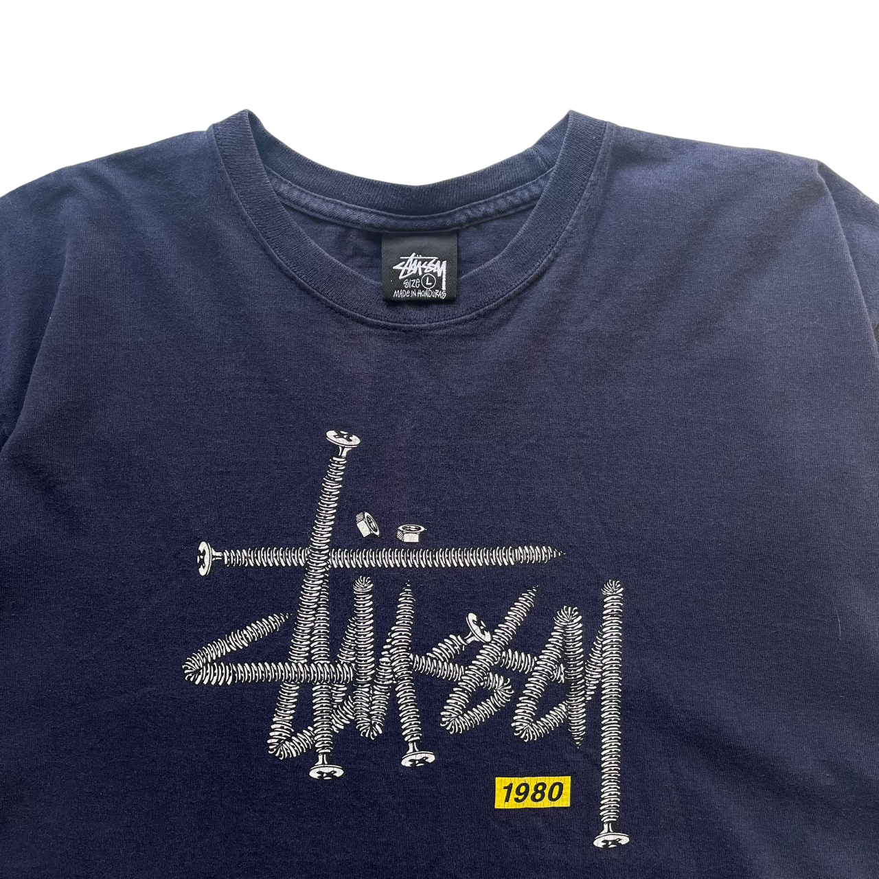 STUSSY HARDWARE TEE (L)