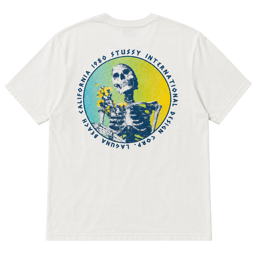 STUSSY DEAD FLOWERS TEE (S)
