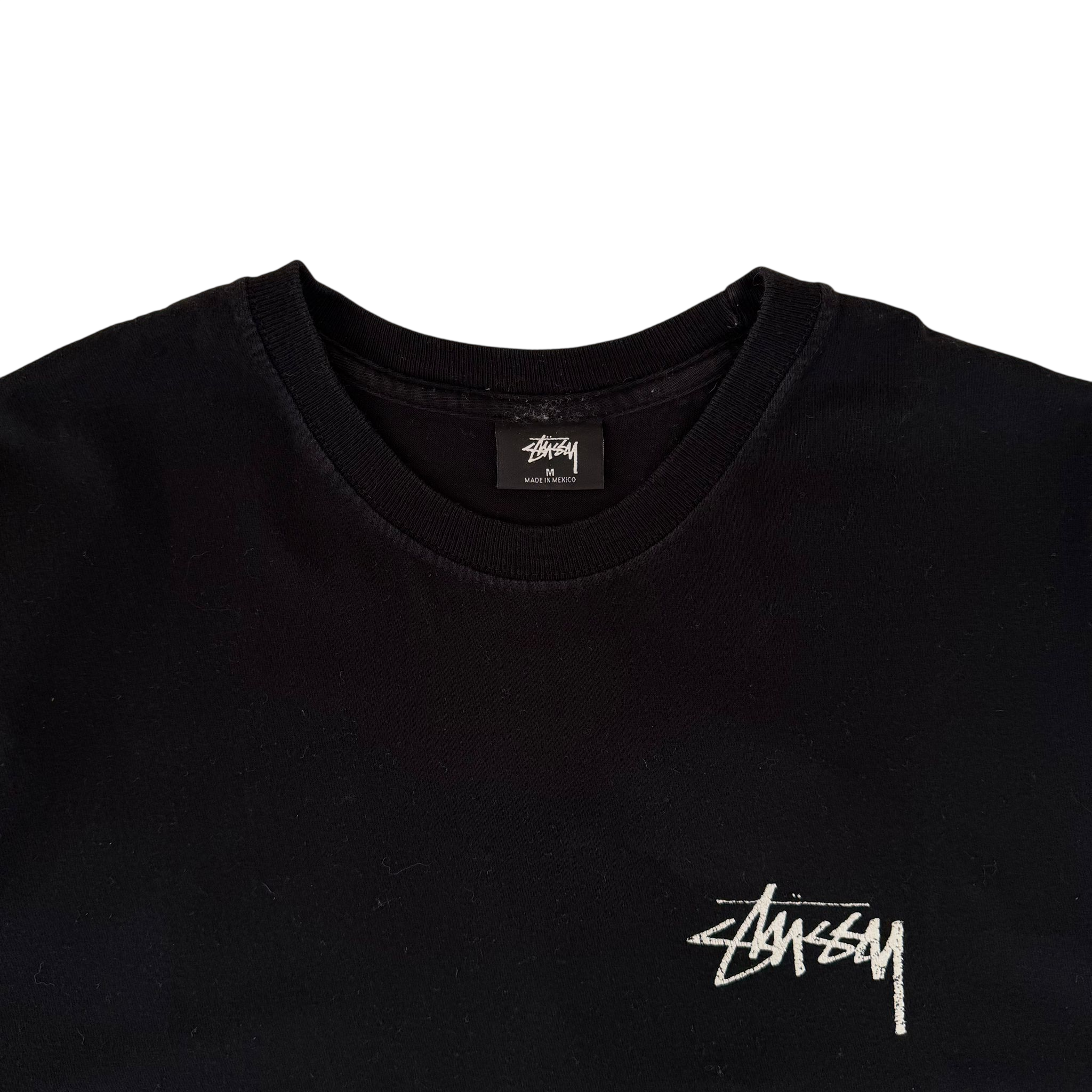 STUSSY SHROOMS BACK RPINT TEE (M)