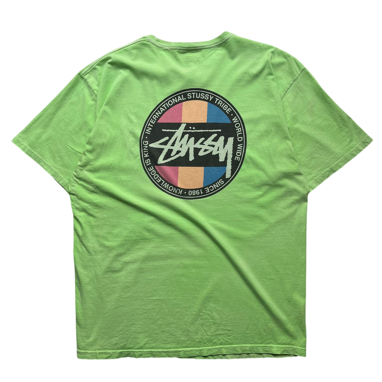 STUSSY INTERNATIONAL TRIBE BACK PRINT TEE (XL)