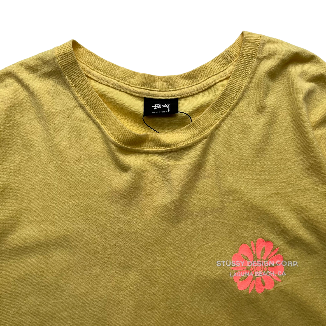 STUSSY LAGUNA FLOWER TEE (L)