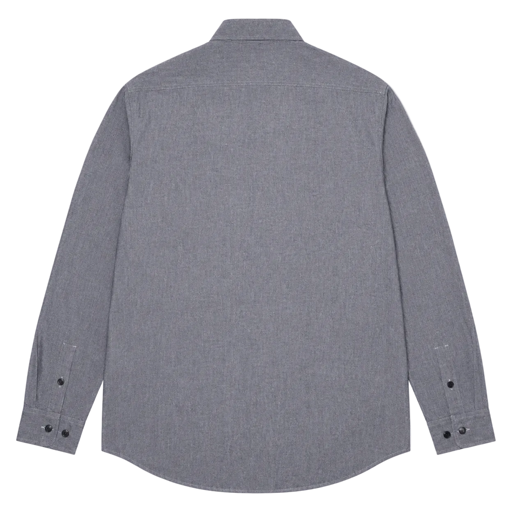 SUPREME GREY LONG SLEEVE SHIRT (XL)
