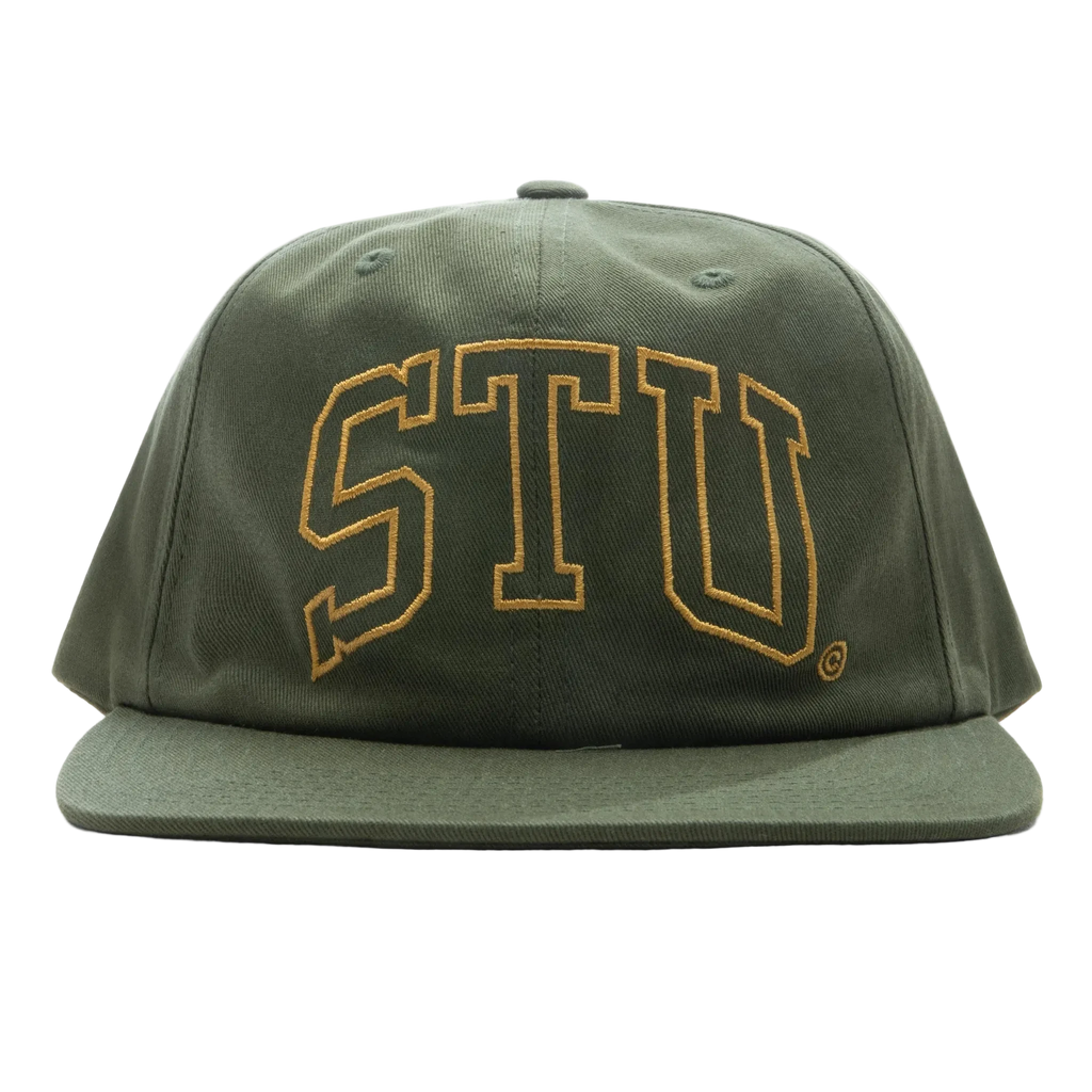 STUSSY MID DEPTH STU ARCH STRAPBACK CAP
