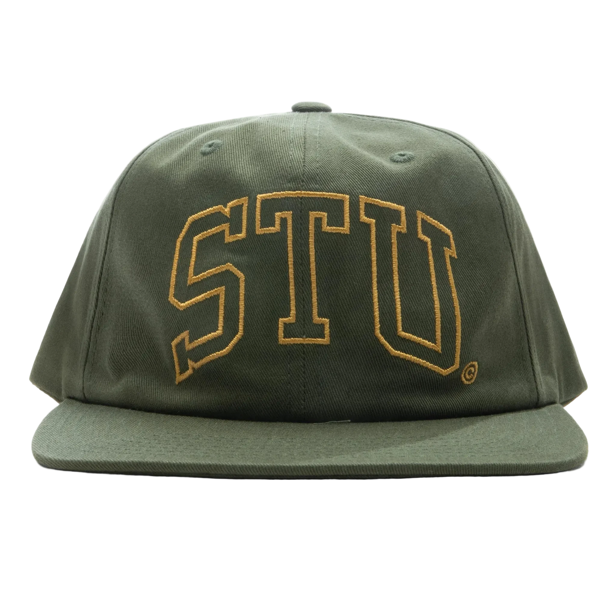 STUSSY MID DEPTH STU ARCH STRAPBACK CAP