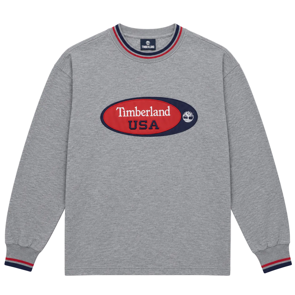 TIMBERLAND USA LOGO PATCH LONGSLEEVE (L)