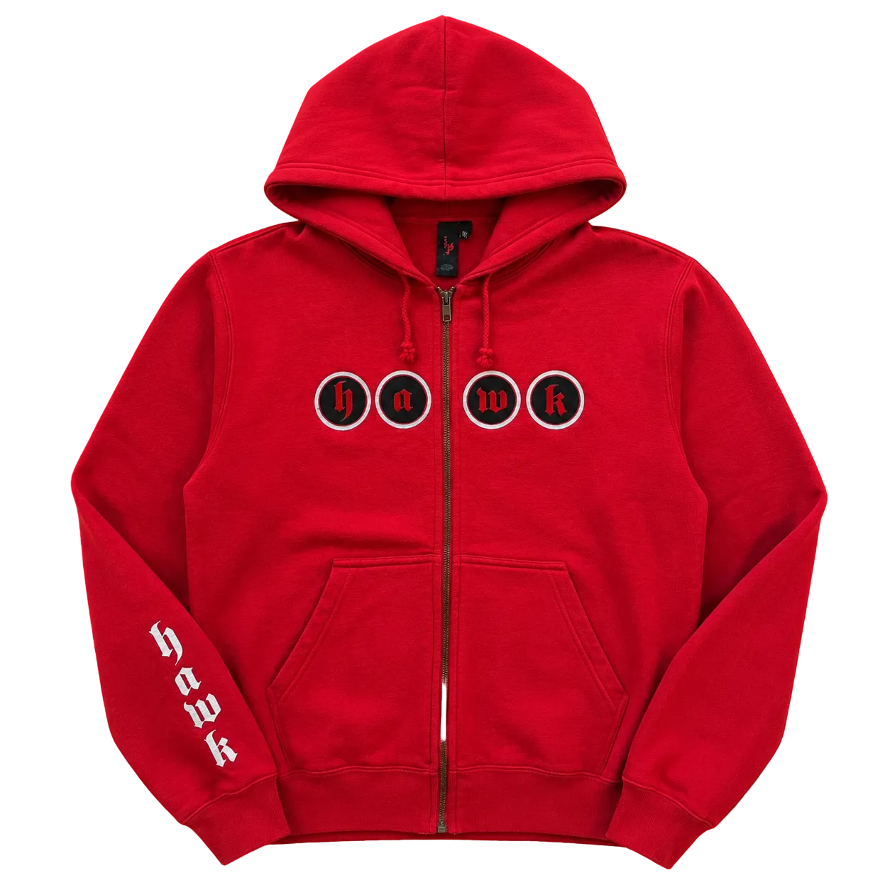 HAWK SKATEBOARDING SPELLOUT ZIP UP HOODIE (L)