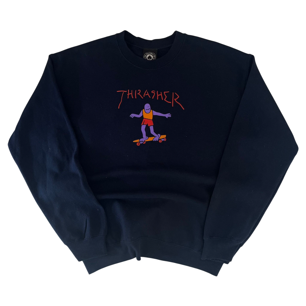 THRASHER GONZ FILL LOGO SWEATER (M)