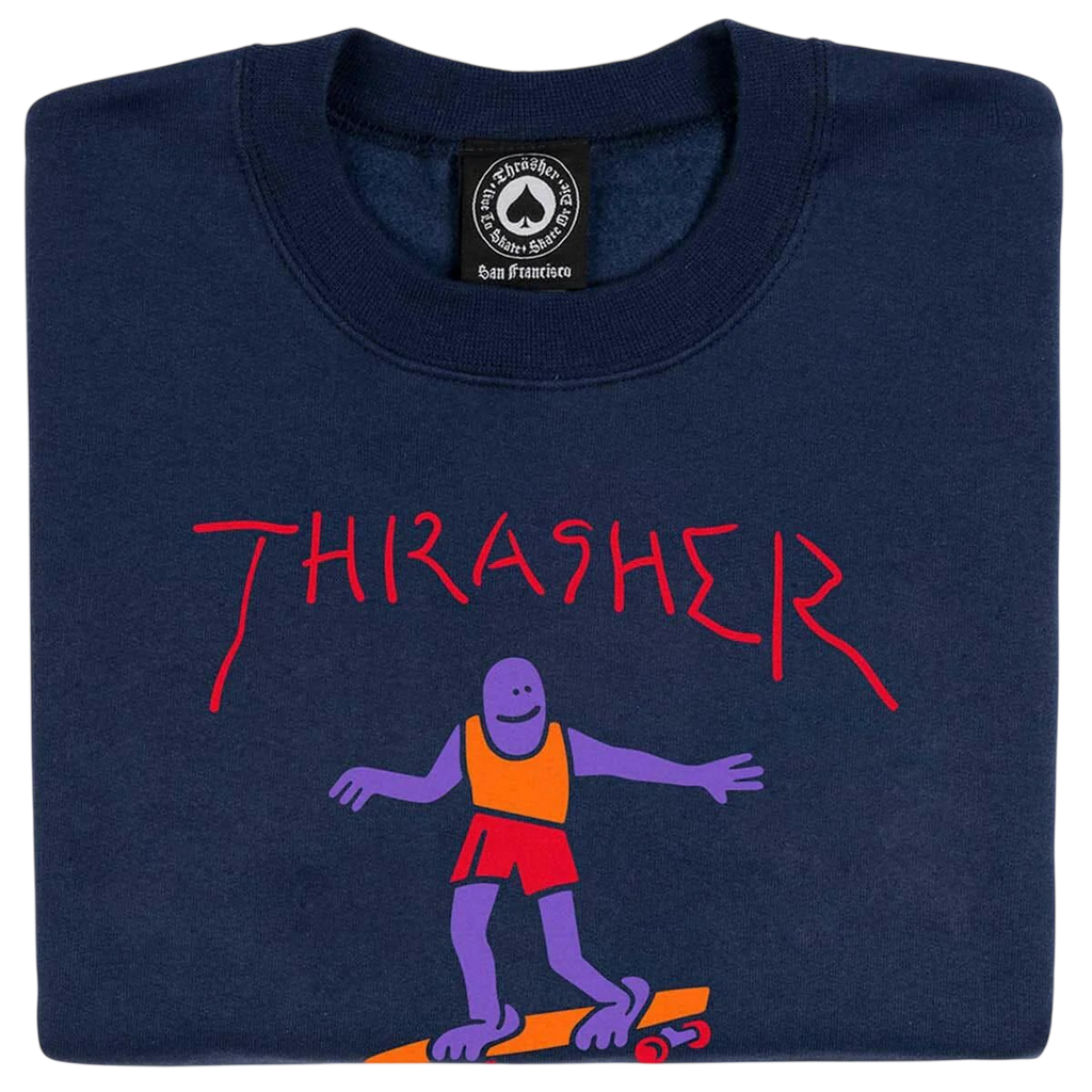 THRASHER GONZ FILL LOGO SWEATER (M)