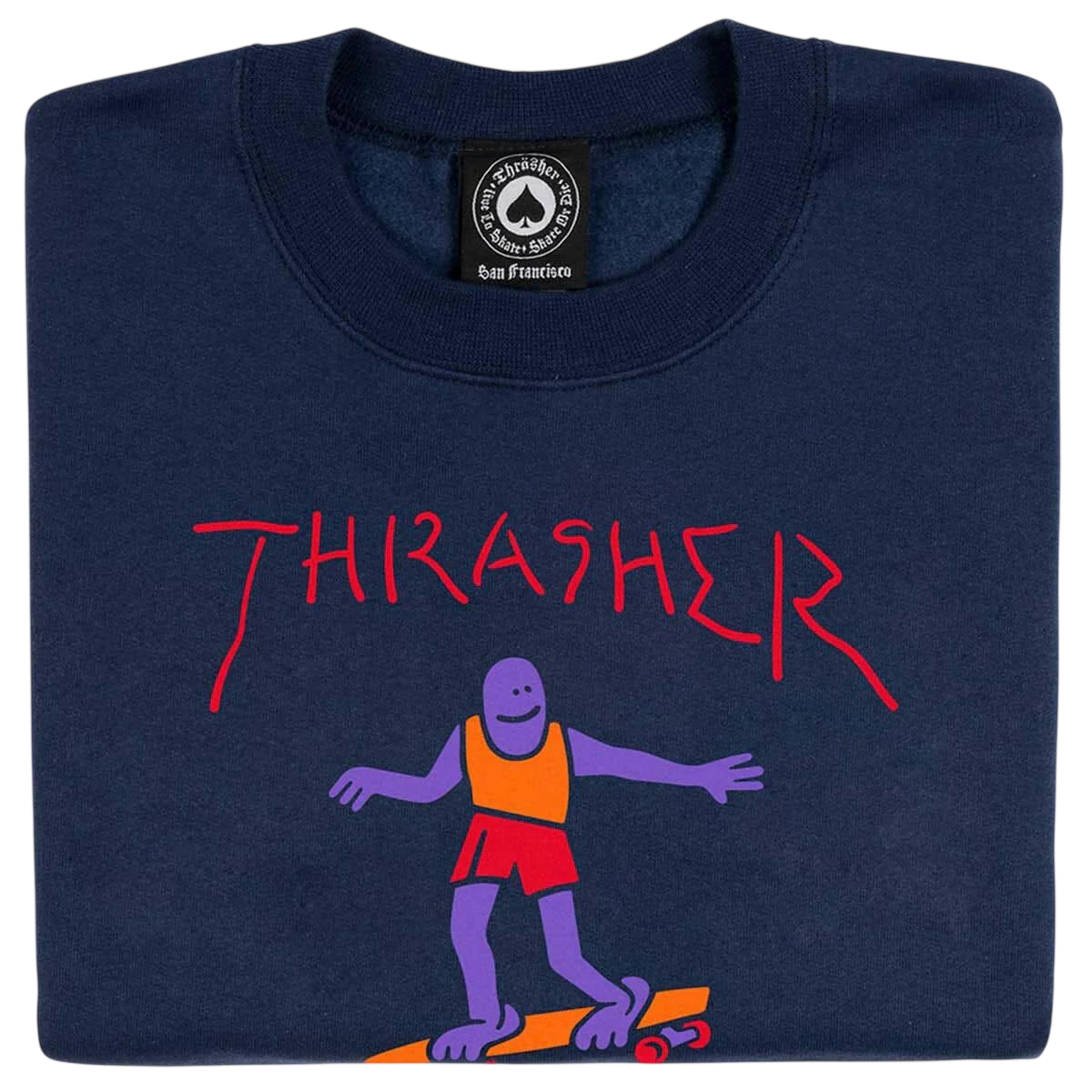 THRASHER GONZ FILL LOGO SWEATER (M)