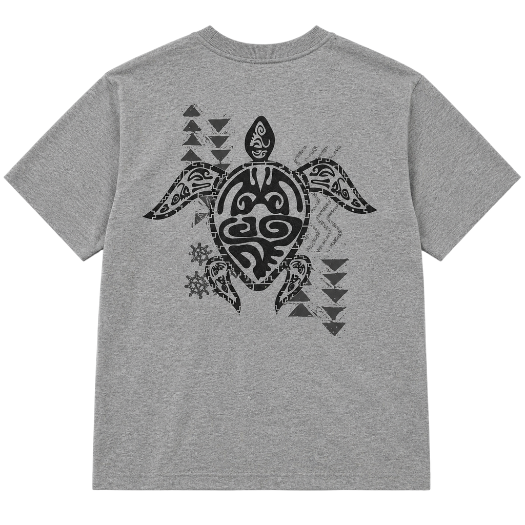 TRIBAL TURTLE HAWAIIAN TEE (L)
