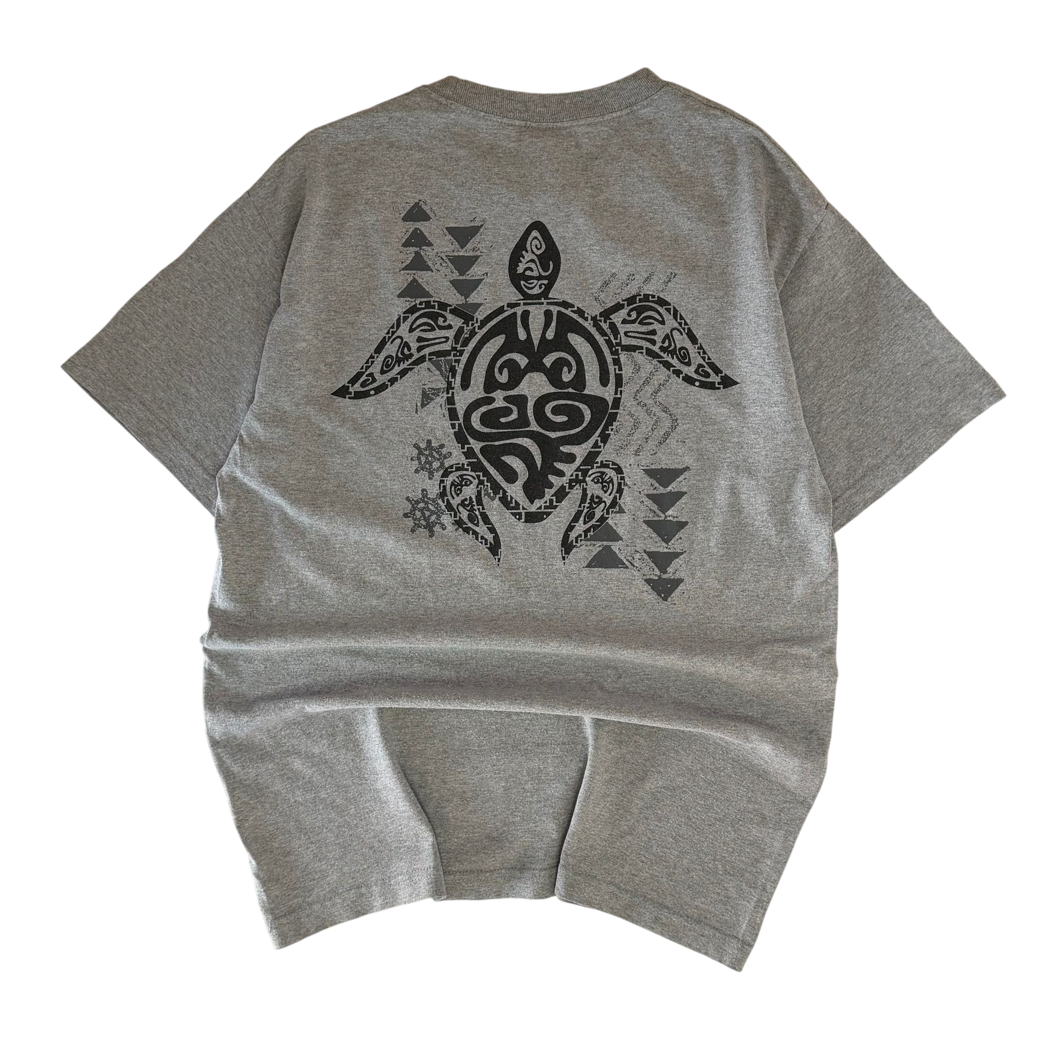 TRIBAL TURTLE HAWAIIAN TEE (L)