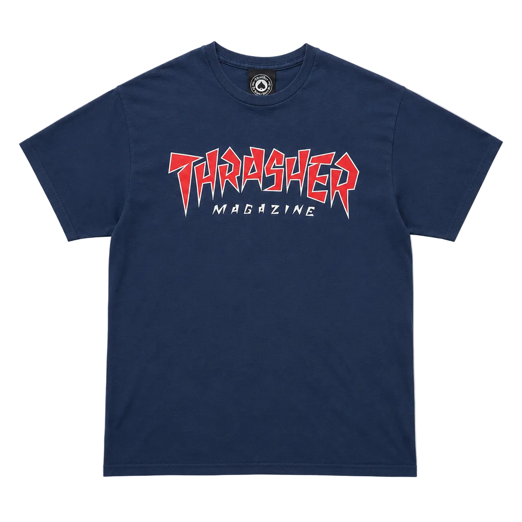 THRASHER JAGGED LOGO TEE (S)