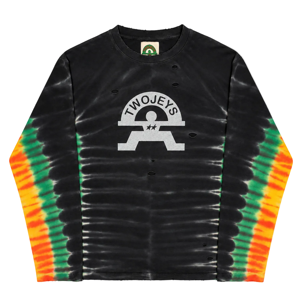 TWOJEYS DISTRESSED TIE-DYE LONGSLEEVE (S)