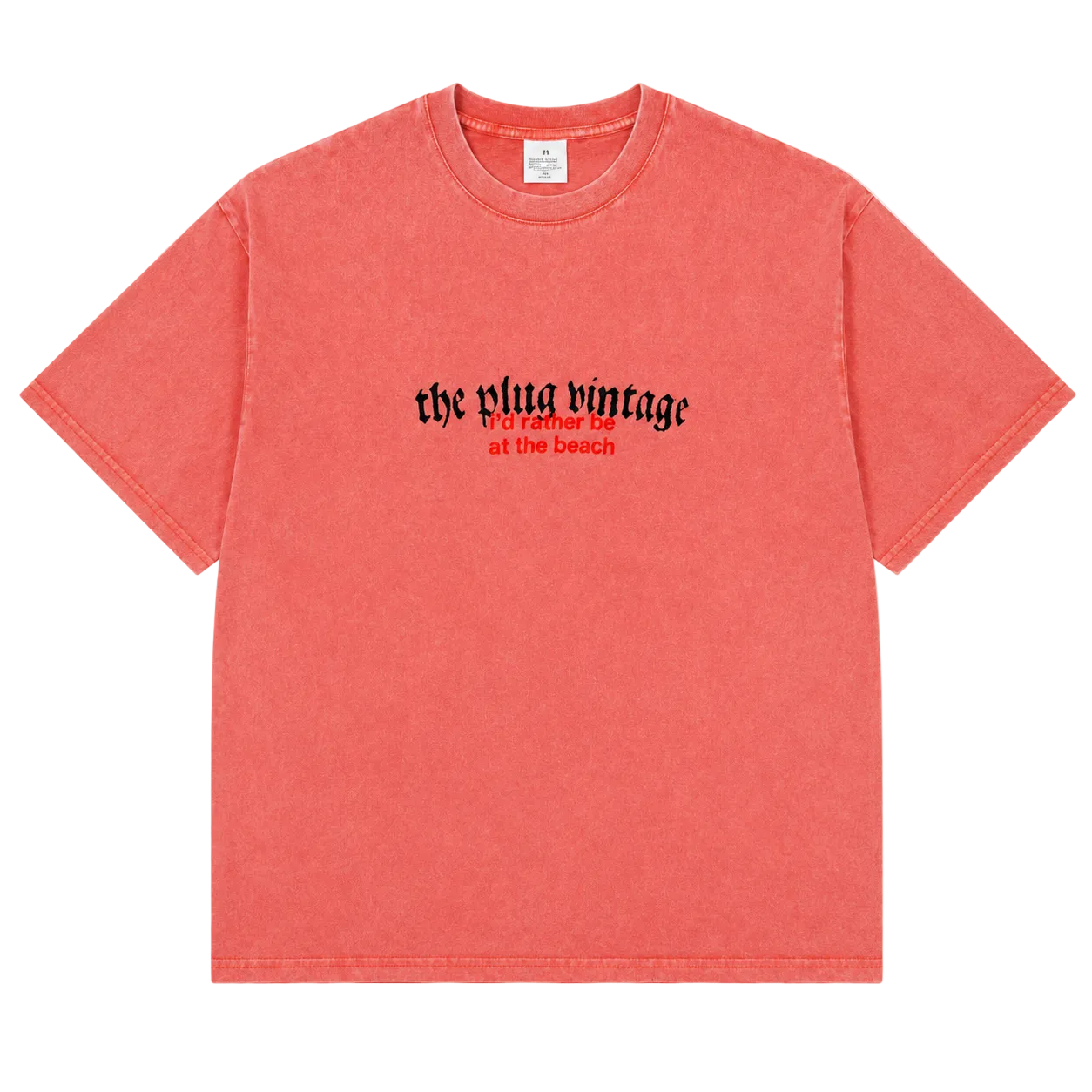 THE PLUG VINTAGE I'D RATHER BE AT THE BEACH TEE