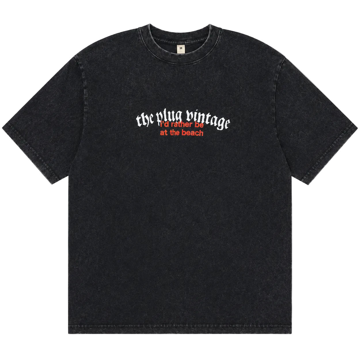 THE PLUG VINTAGE I'D RATHER BE AT THE BEACH TEE