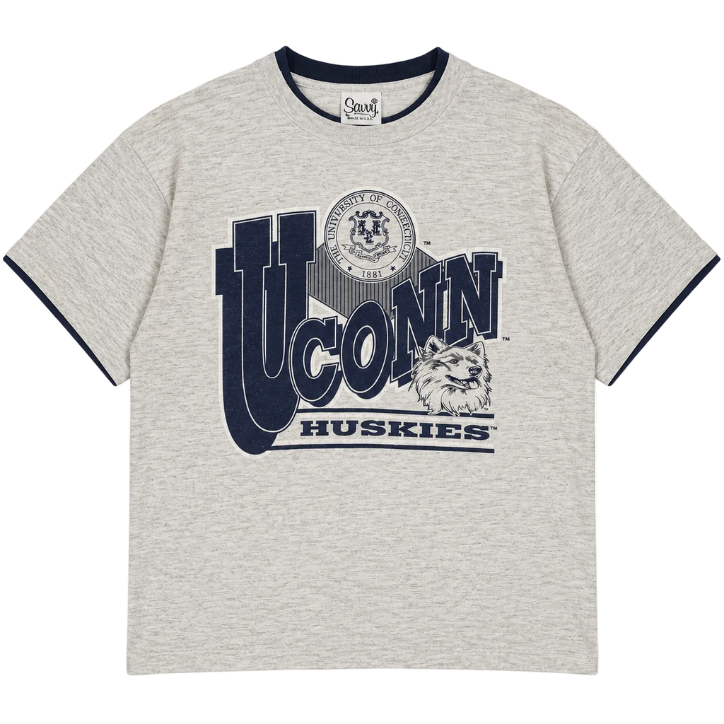 UCONN HUSKIES COLLEGE GRAPHIC TEE (M)