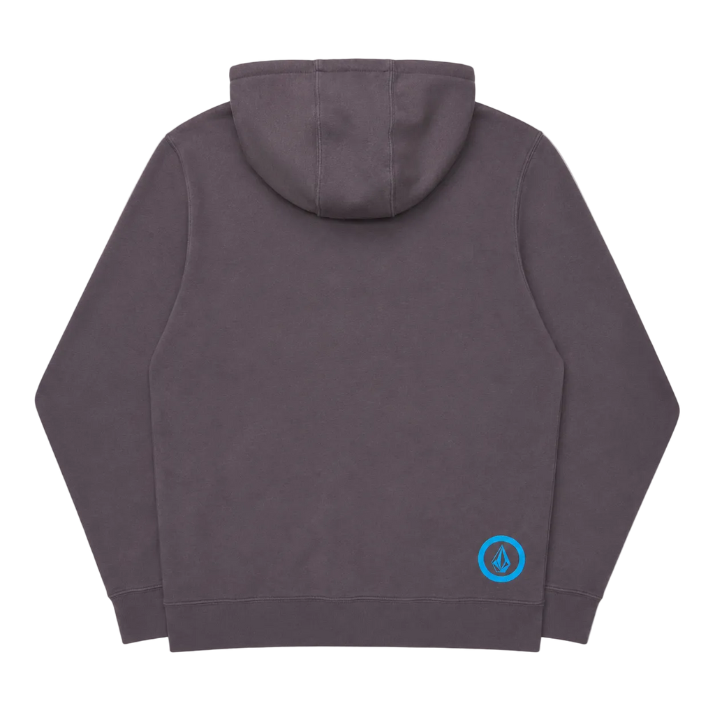 VOLCOM BROWN GRAPHIC LOGO ZIP-UP HOODIE (M)