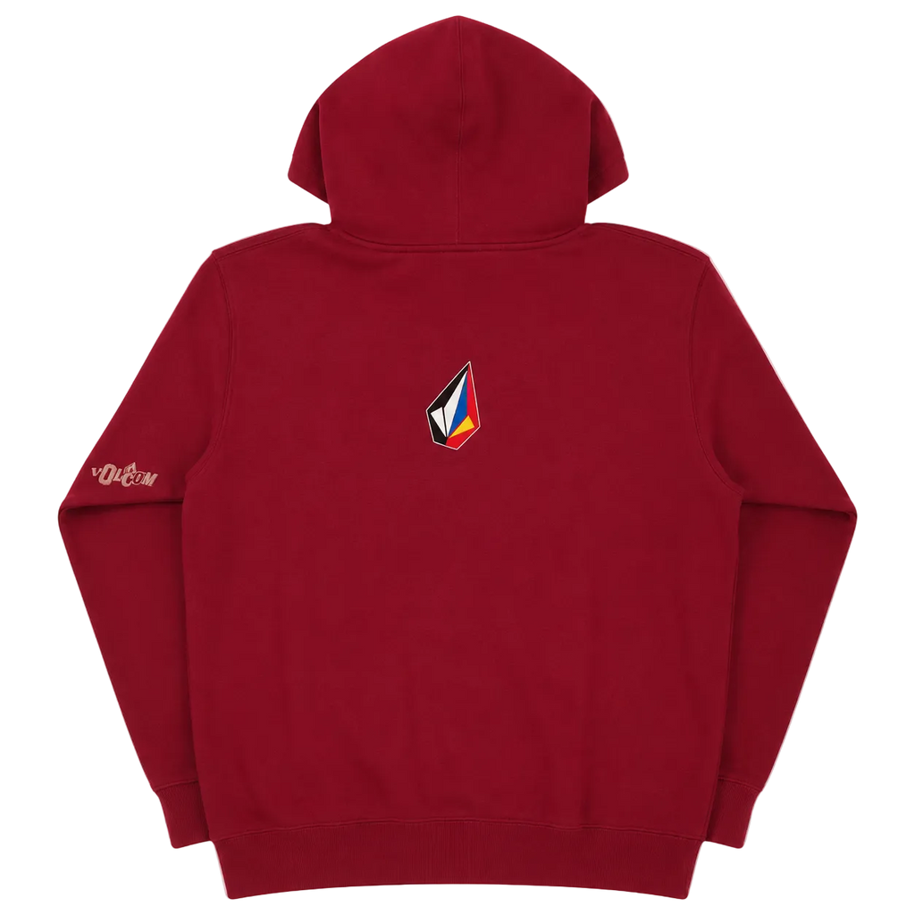VOLCOM MULTICOLOR LOGO HOODIE (M)