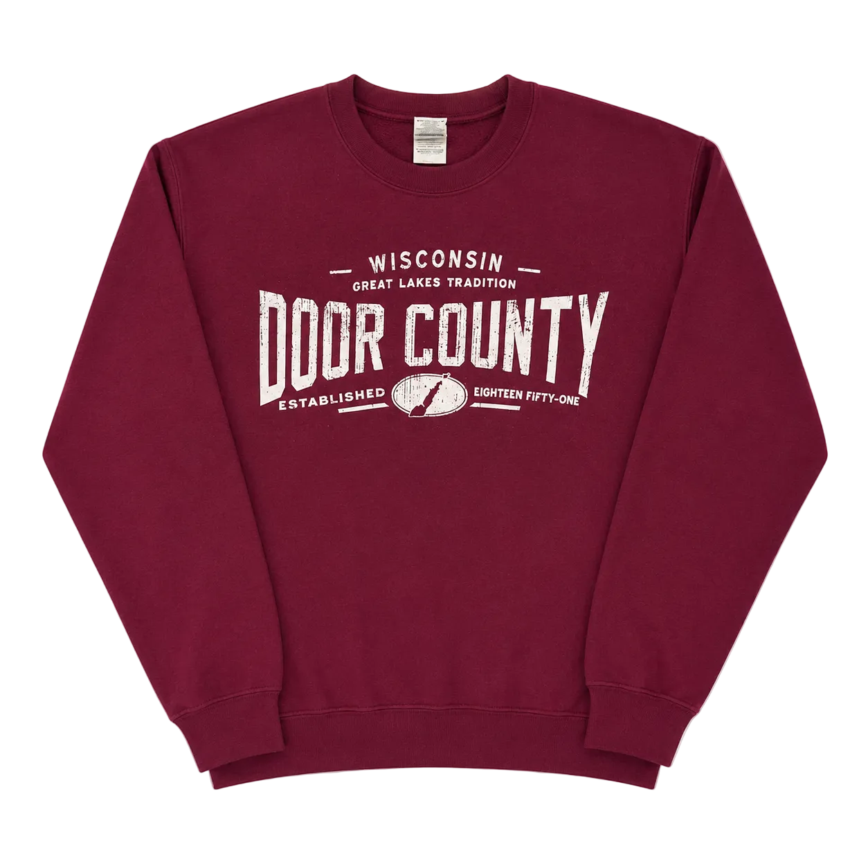 WISCONSIN DOOR COUNTY SPELL OUT SWEATER (S)