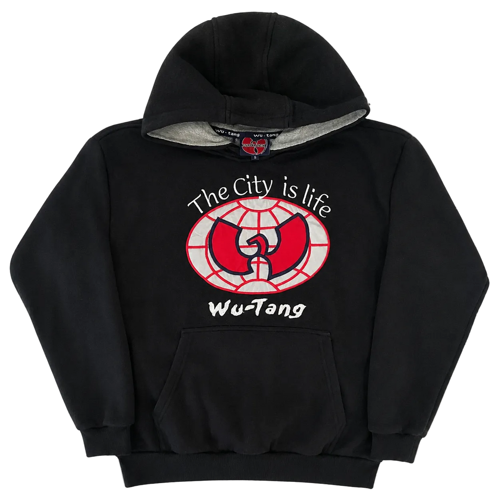 WU-TANG CLAN EMBROIDERED LOGO HOODIE (S)