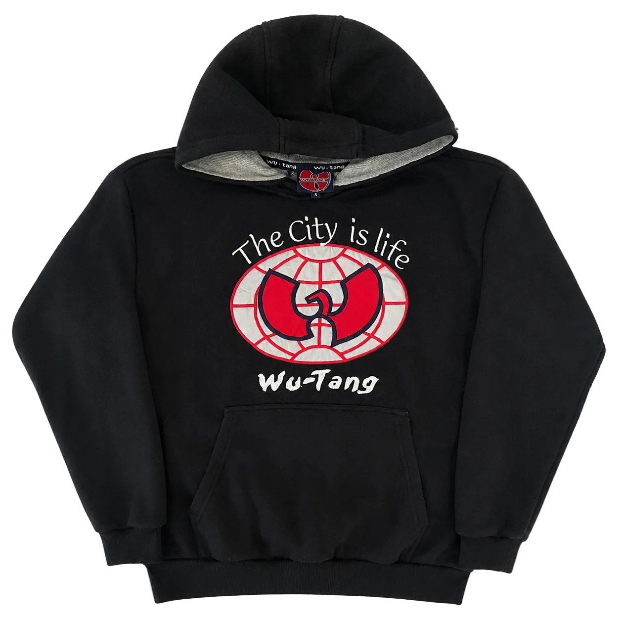 WU-TANG CLAN EMBROIDERED LOGO HOODIE (S)