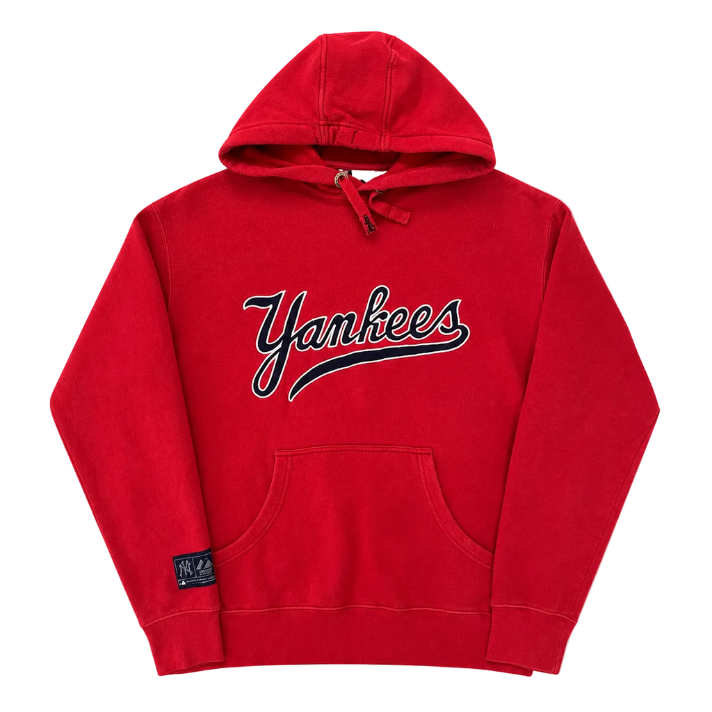 MAJESTIC ATHLETIC YANKEES SPELLOUT HOODIE (M)