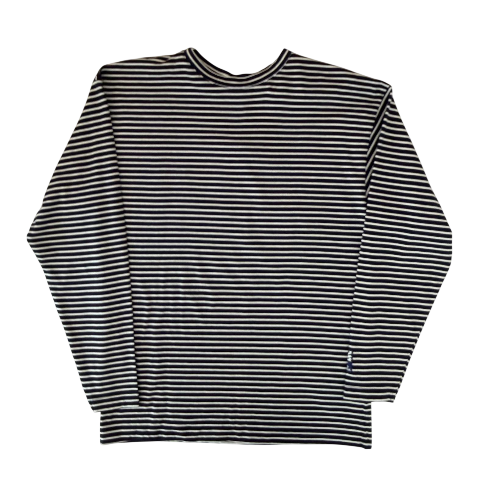 ZOO YORK STRIPED LOGO BACK PRINT LONGSLEEVE (S)