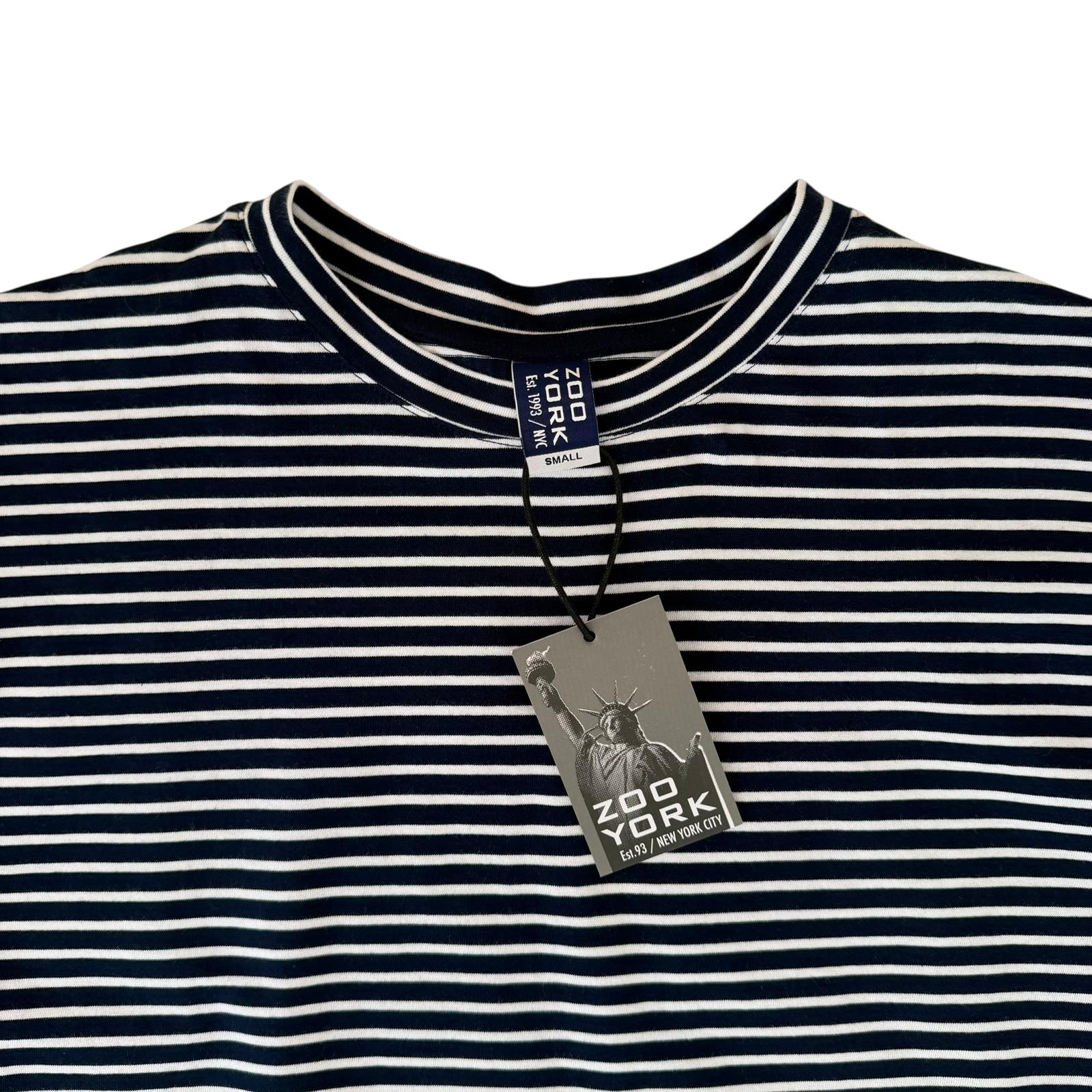 ZOO YORK STRIPED LOGO BACK PRINT LONGSLEEVE (S)