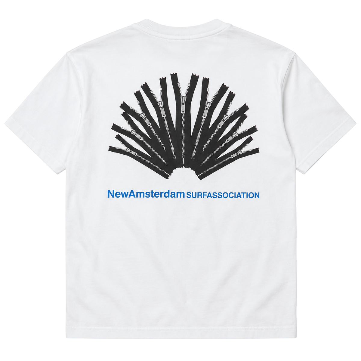 NEW AMSTERDAM SURF ASSOCIATION BACK ZIP LOGO TEE (S)