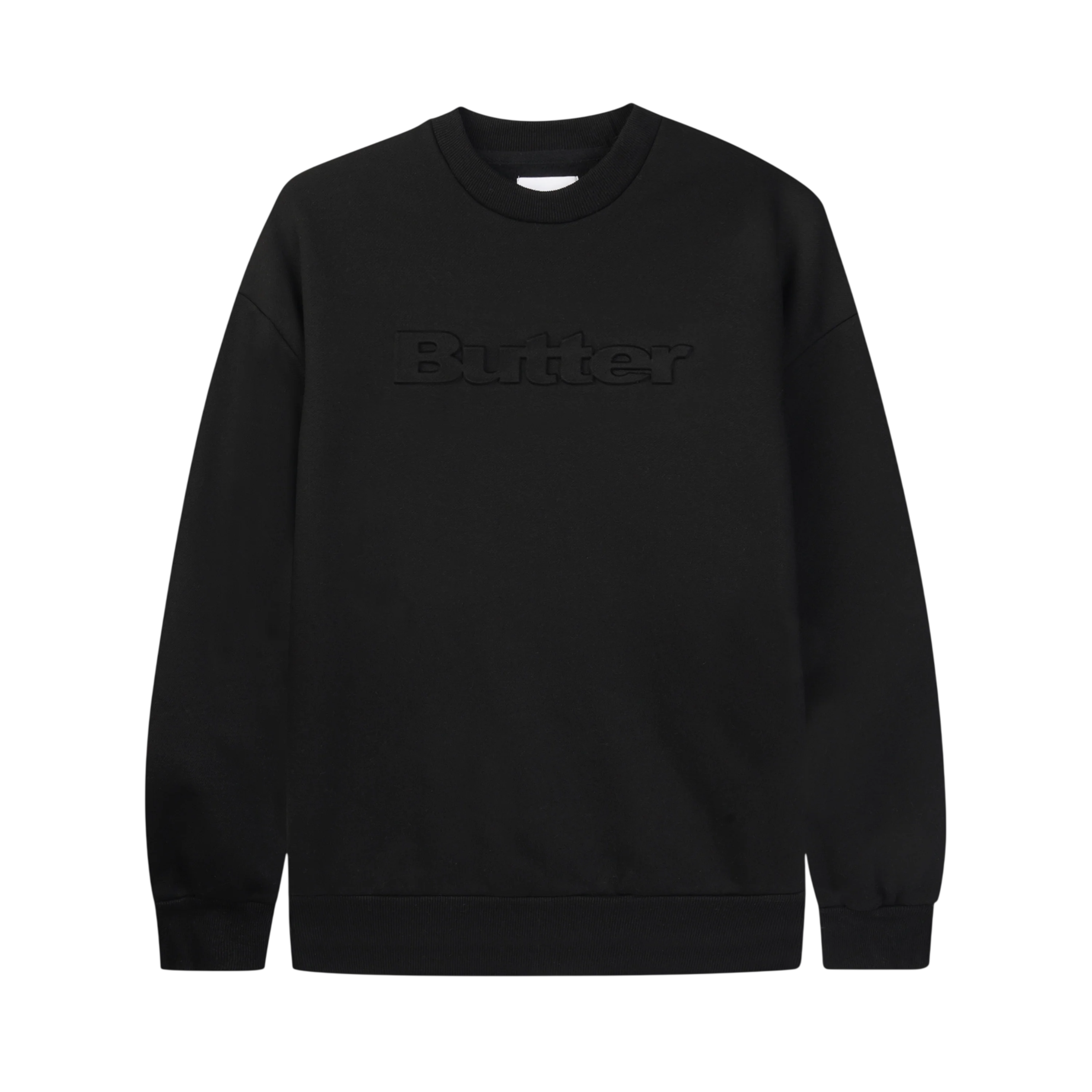 BUTTER GOODS EMBOSSED LOGO SWEATER (M)