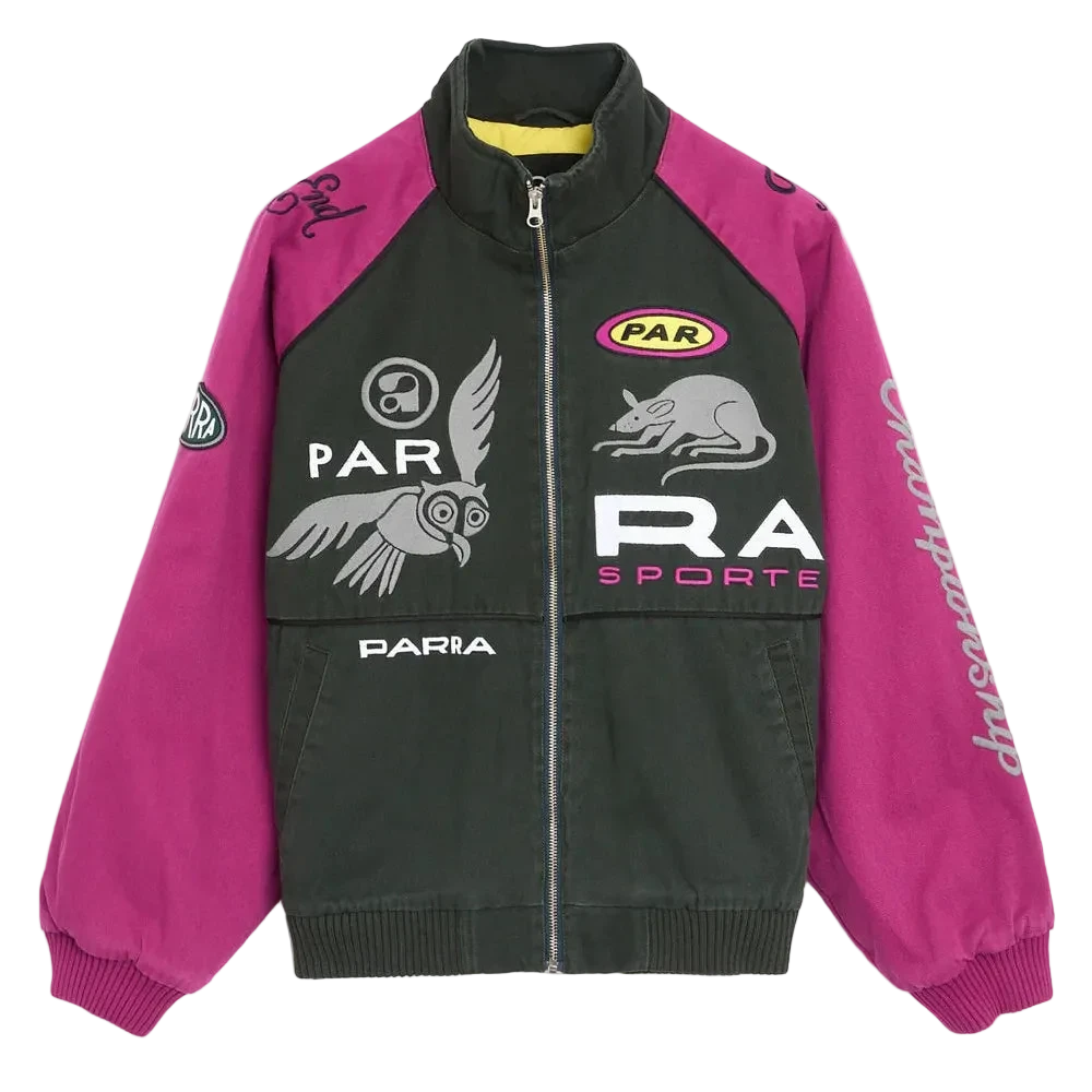 PARRA OWL MEETS RAT BOXY BOMBER JACKET (L)