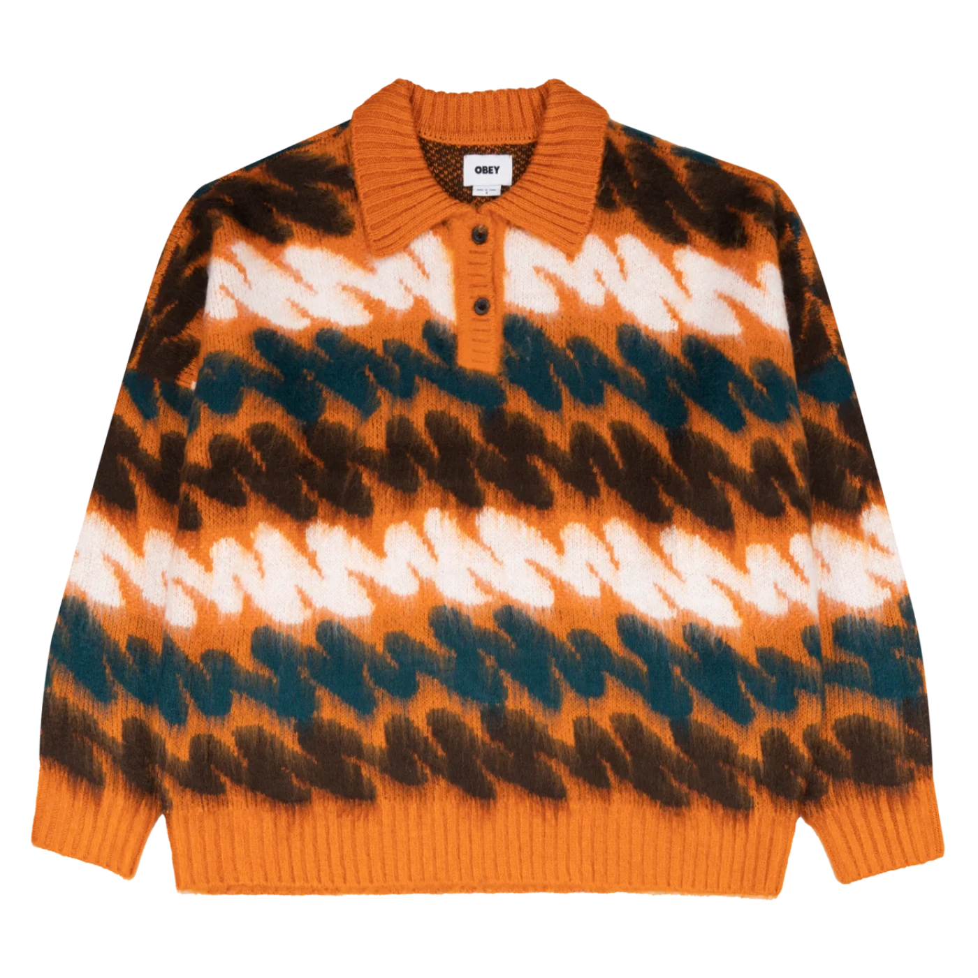 OBEY ARI WIGGLE PRINT SWEATER (S)